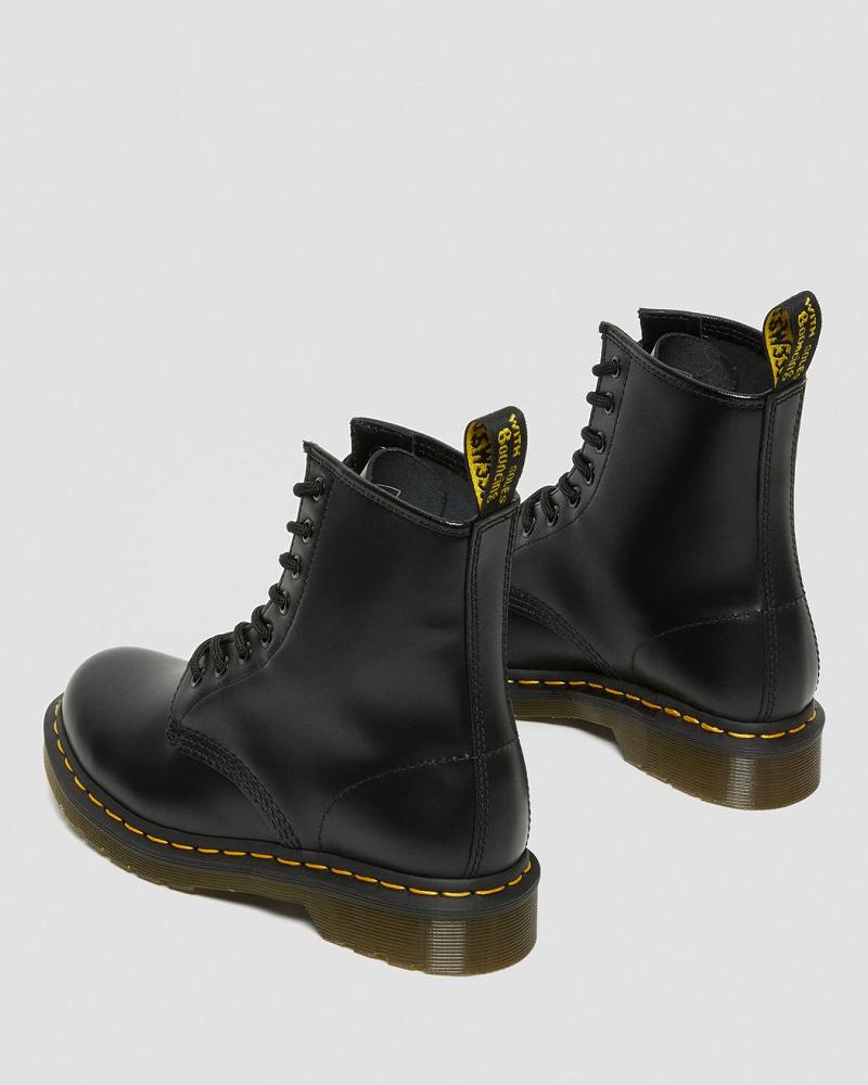 Dr Martens 1460 Smooth Læder Snørestøvler Dame Sort | DK 208DFM